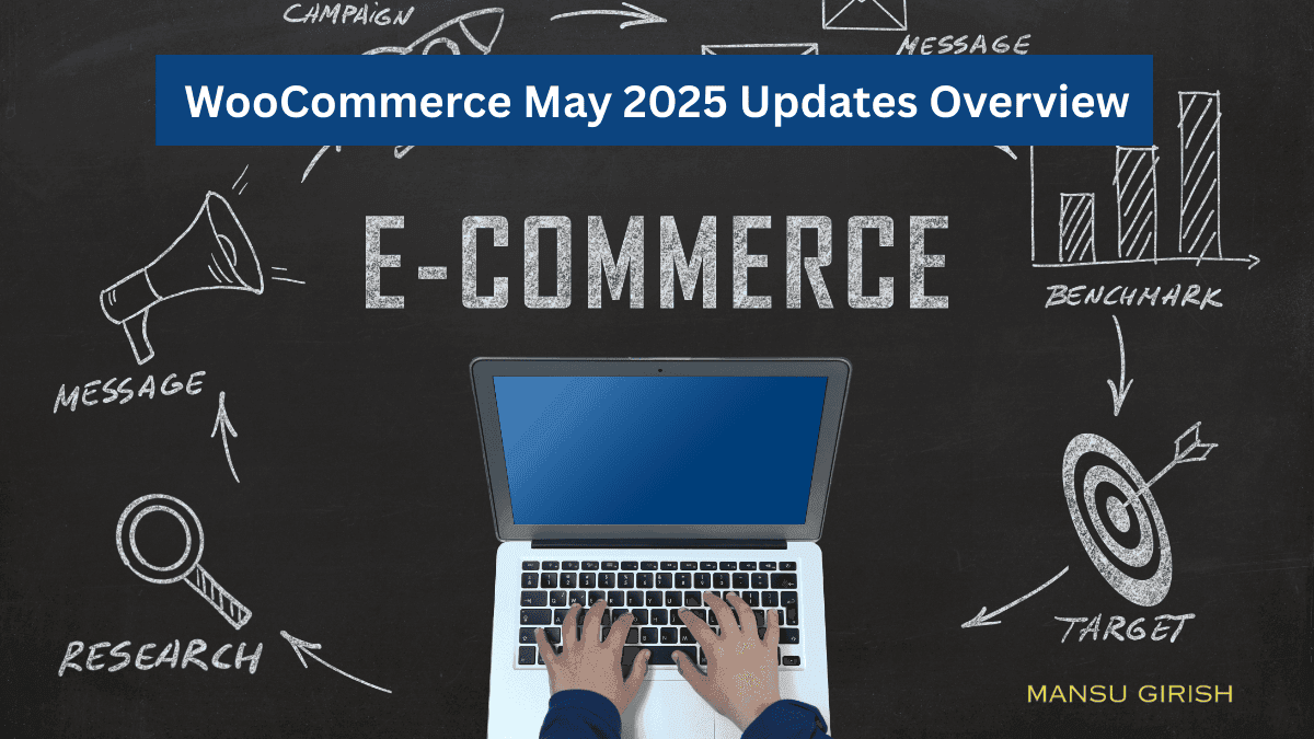 Illustration showcasing WooCommerce updates in May 2025
