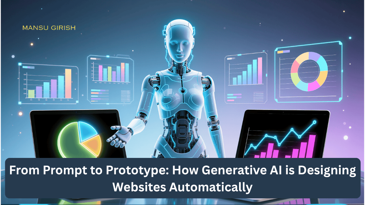 Generative AI designing websites automatically from text prompts