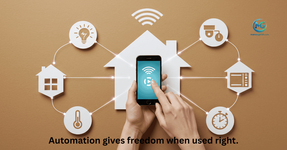 automation gives freedom when used right