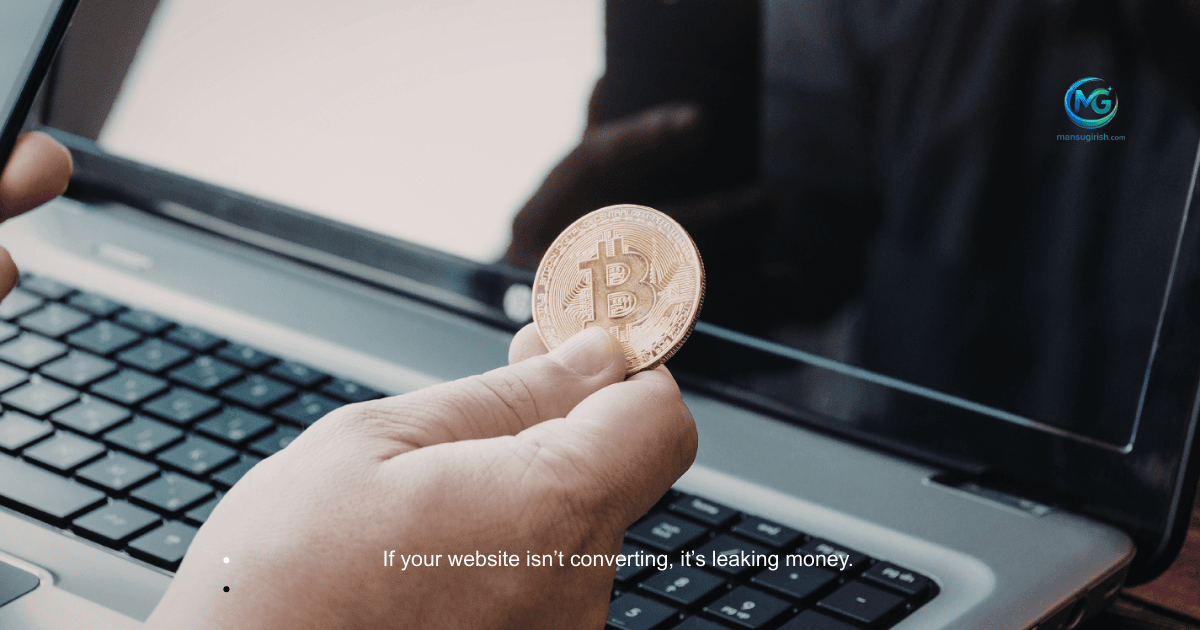 website not converting leaking money