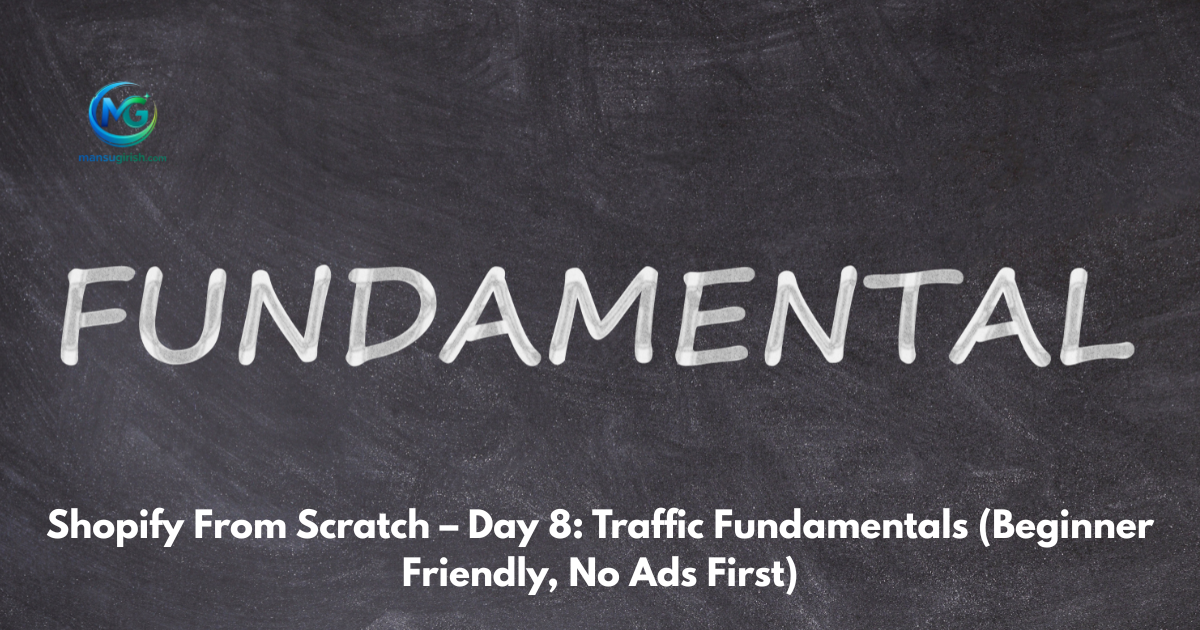 shopify traffic fundamentals for beginners
