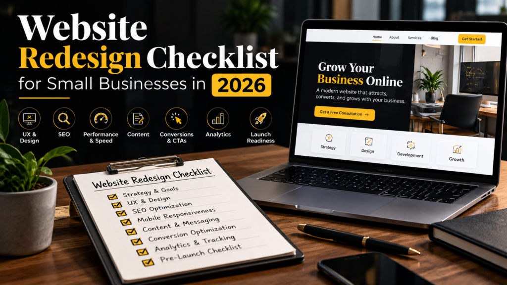 Website Redesign Checklist for Small Businesses in 2026