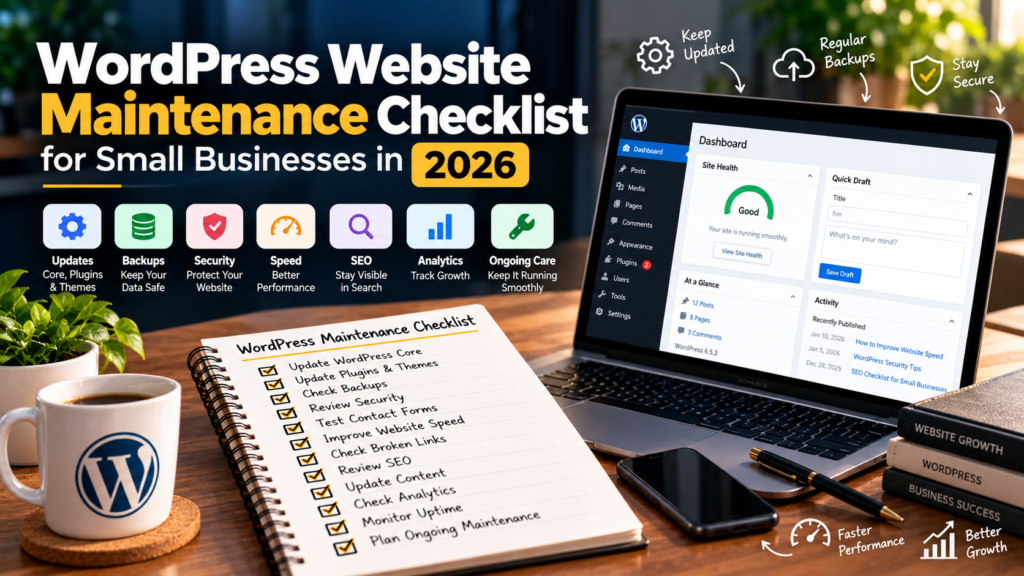 WordPress Website Maintenance Checklist for Small Businesses in 2026